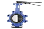 Butterfly lever valve